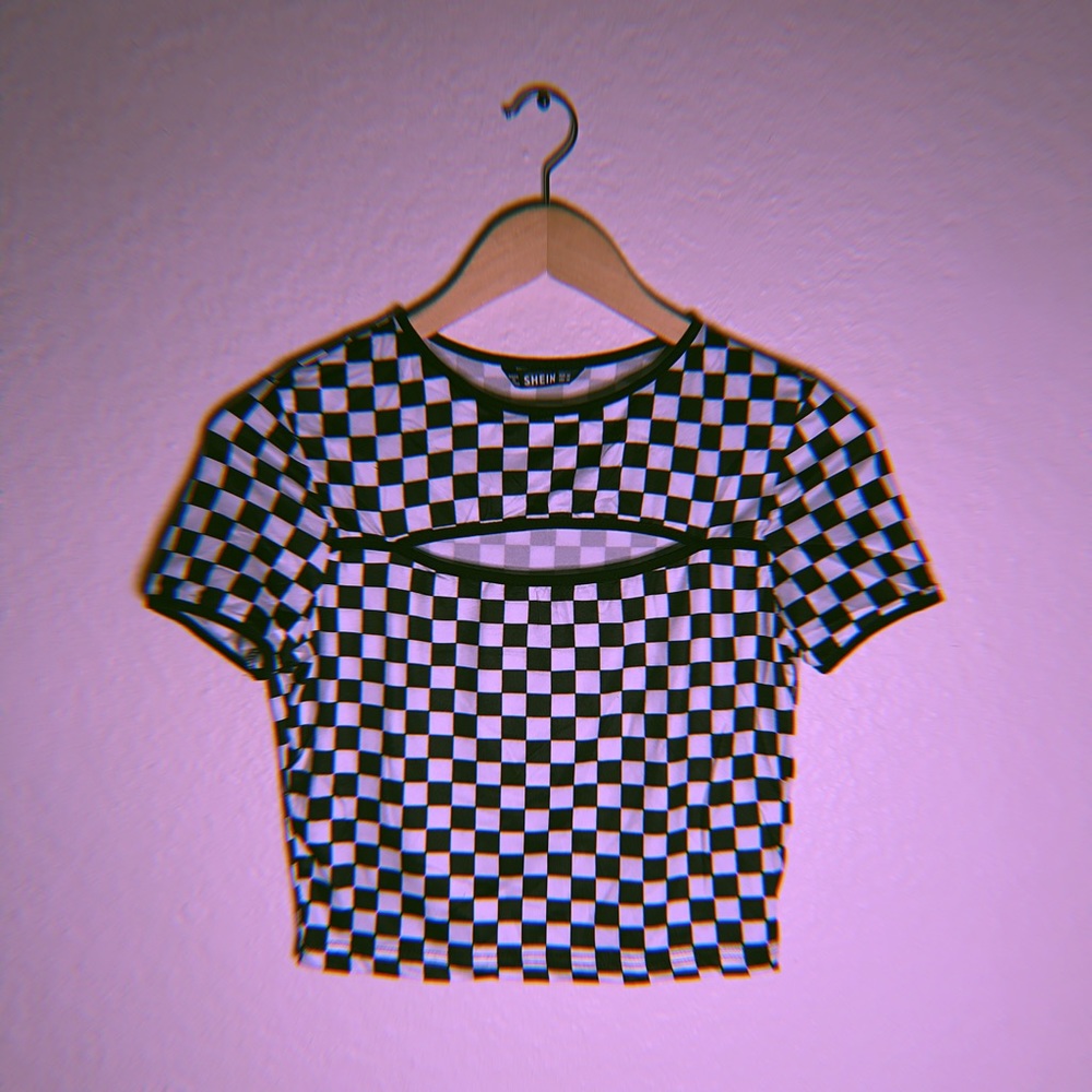 🤍🖤BLACK AND WHITE CHECKERED SHIRT 🖤🤍